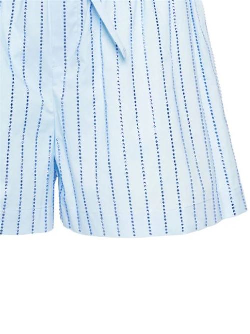 Light blue woman cotton shorts GIUSEPPE DI MORABITO | 02PSPA089RC0228984